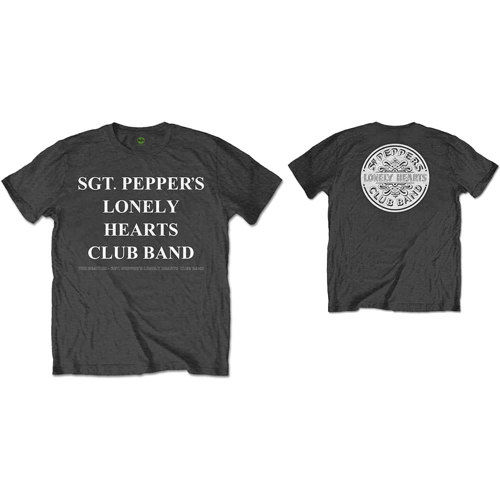 Tričko The Beatles - SPLHCB with Drum, Unisex,Šedá,S