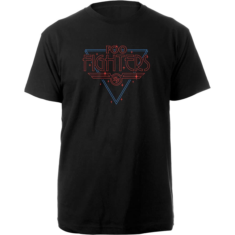 Tričko Foo Fighters - Black Disco Outline, Unisex,Čierna,M