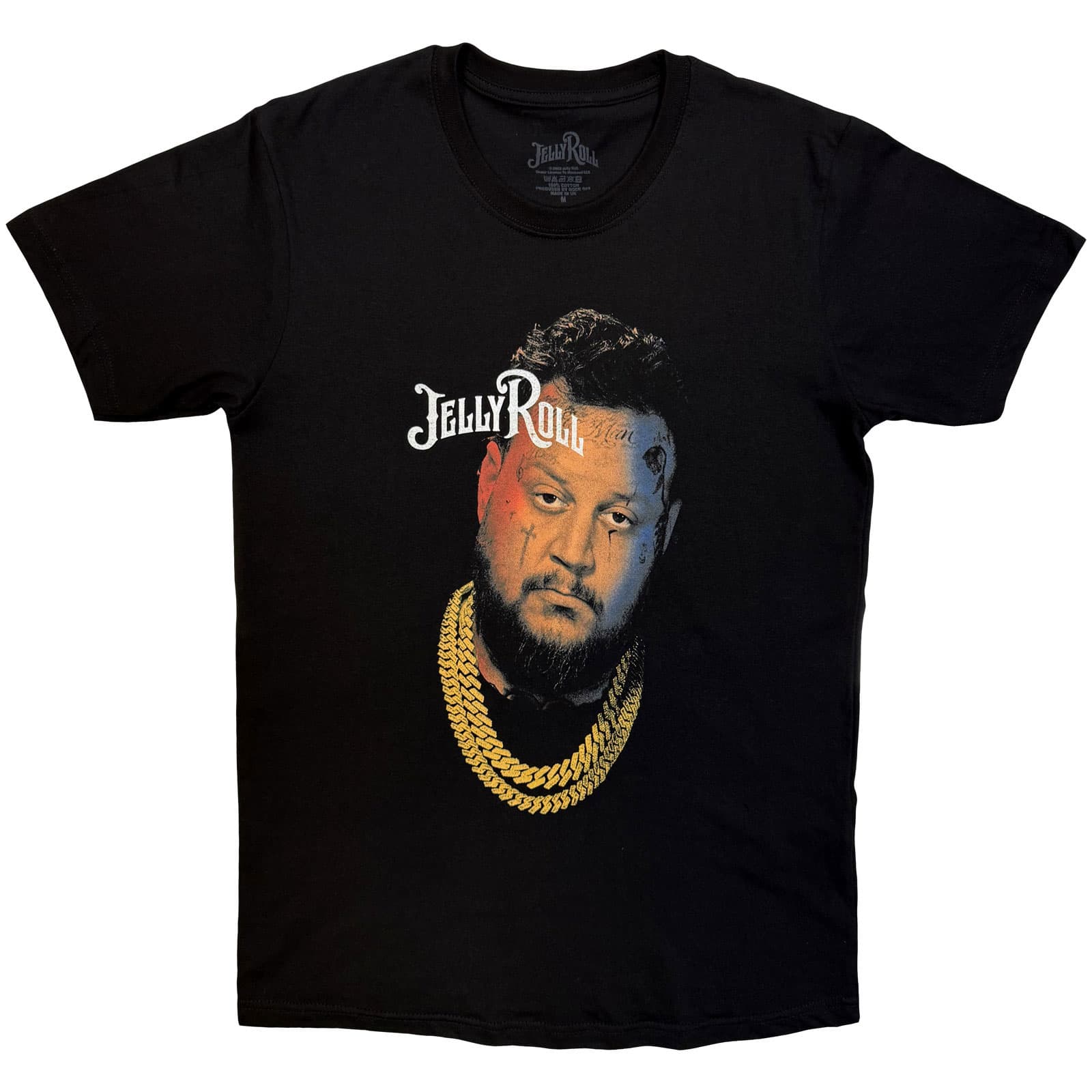 Tričko Jelly Roll - Gold Chain Photo, Unisex,Čierna,S