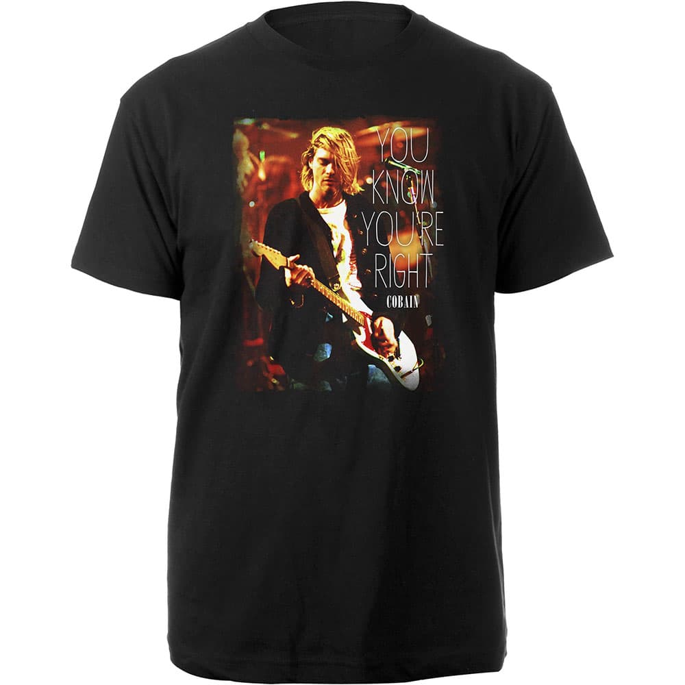 Tričko Kurt Cobain - You Know You're Right, Unisex,Čierna,M