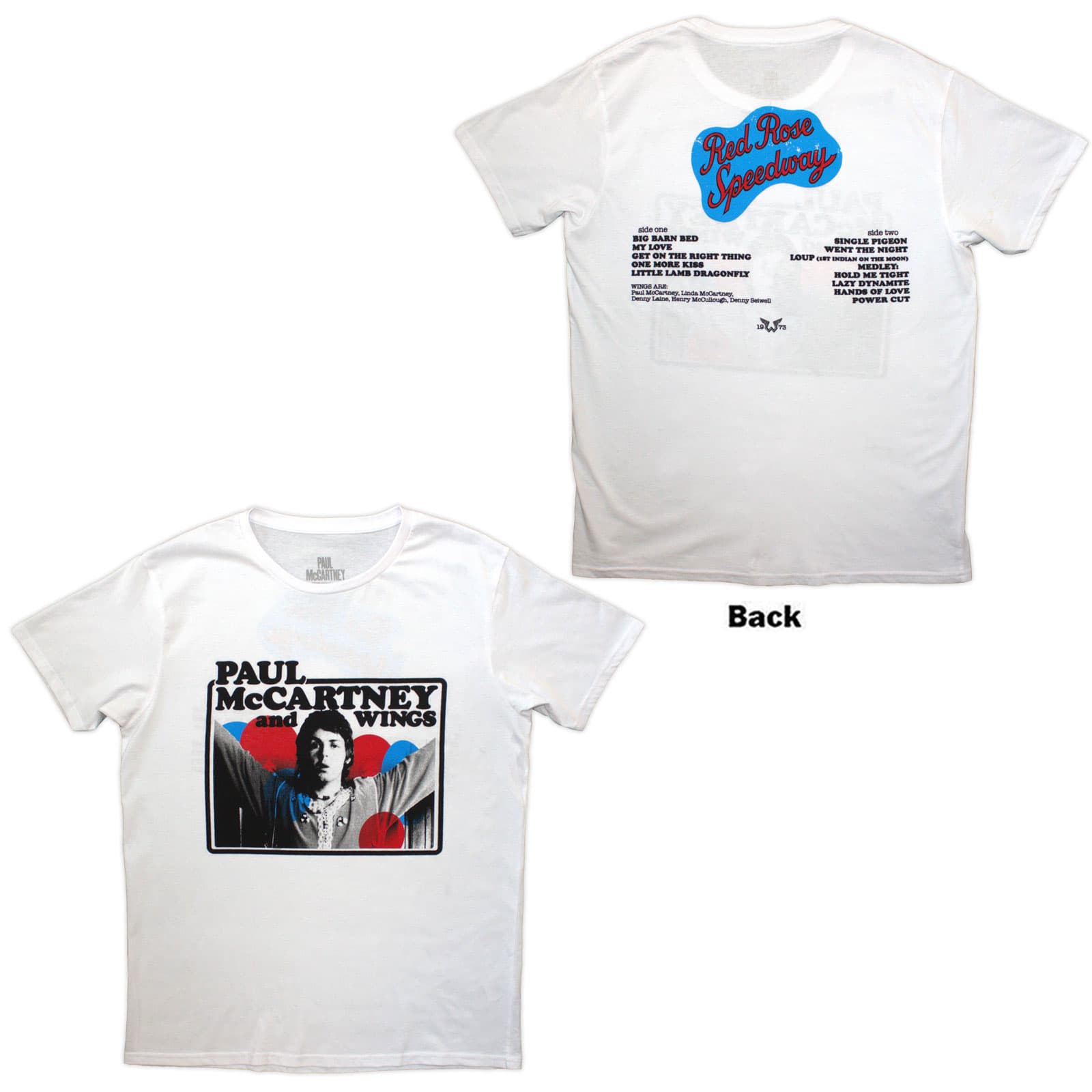 Tričko Paul McCartney - Photo Rose, Unisex,Biela,L