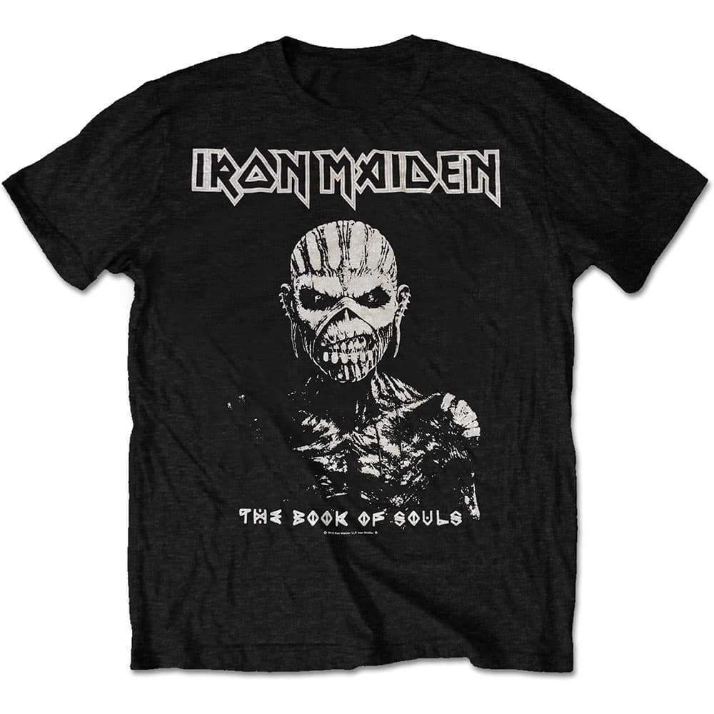 Tričko Iron Maiden - The Book of Souls White Contrast, Unisex,Čierna,S