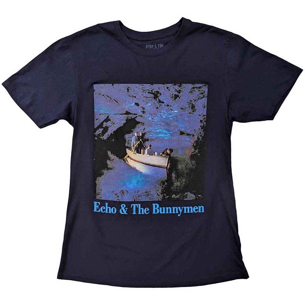 Tričko Echo & the Bunnymen - Ocean Rain, Unisex,Modrá,M