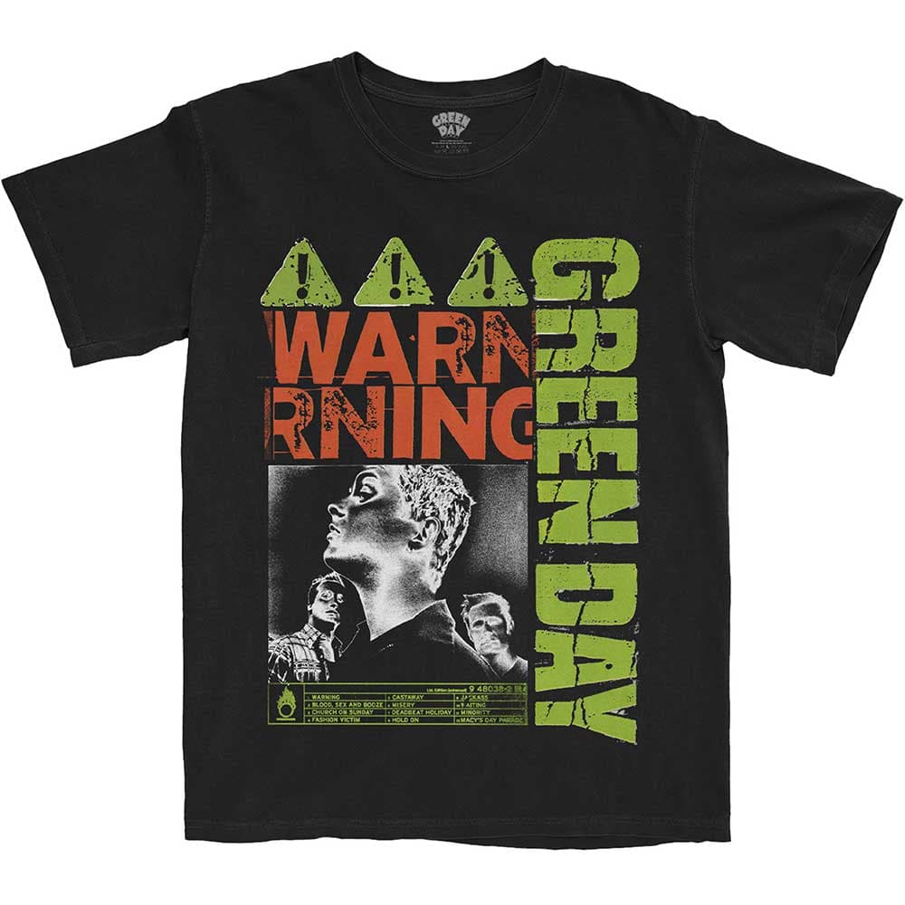 Tričko Green Day - Warning, Unisex,Čierna,L