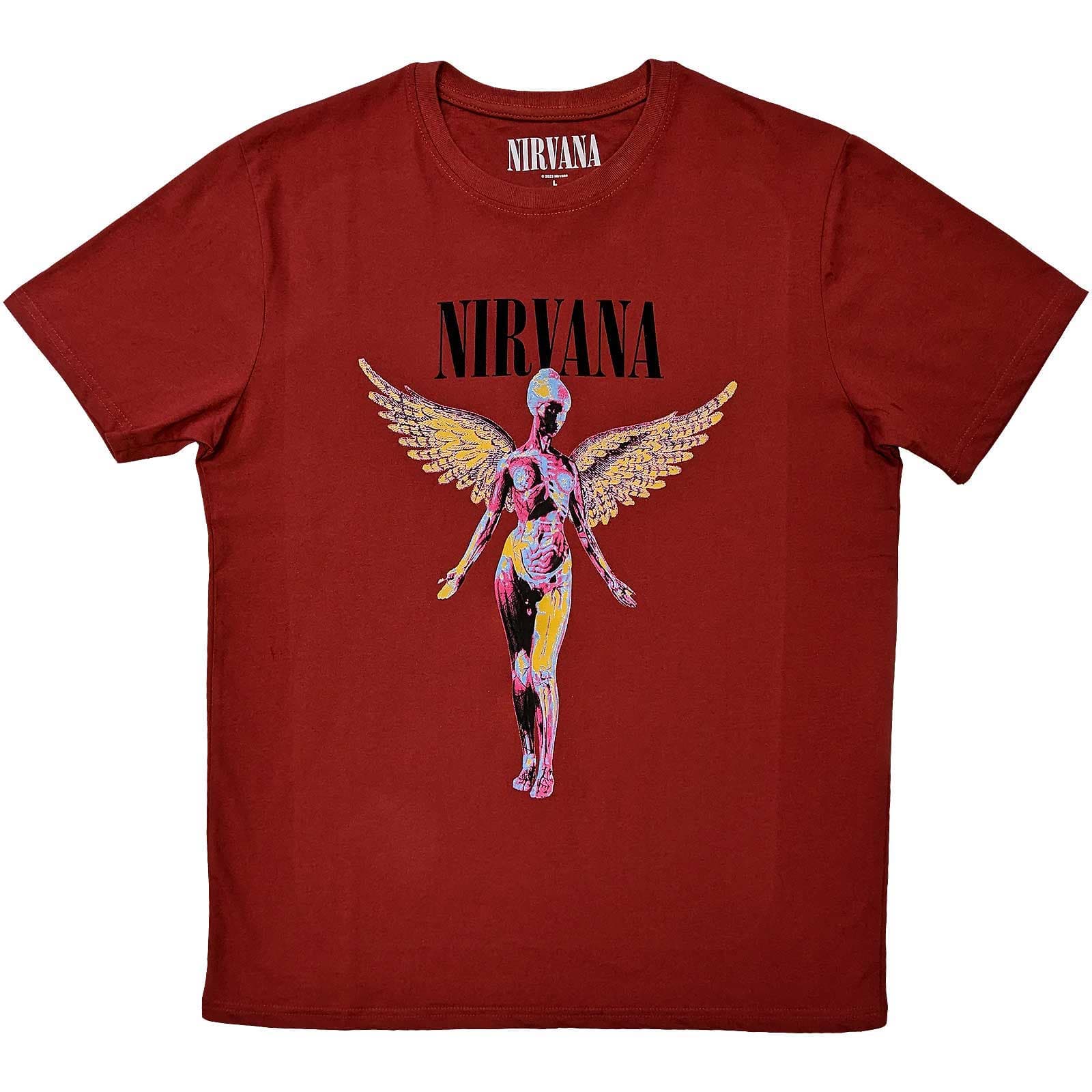 Tričko Nirvana - In Utero, Unisex,Červená,M