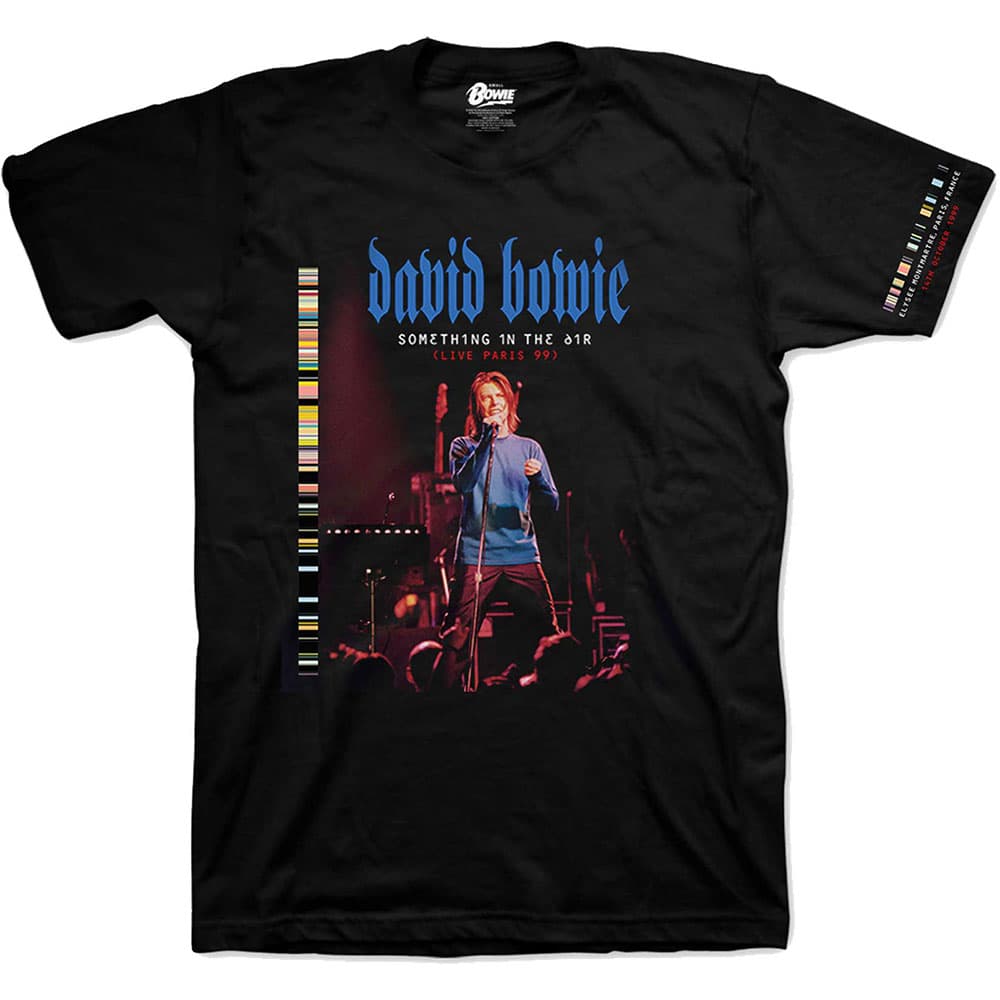 Tričko David Bowie - Live In Paris, Unisex,Čierna,M