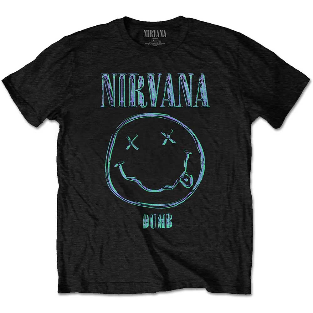 Tričko Nirvana - Dumb, Unisex,Čierna,XL