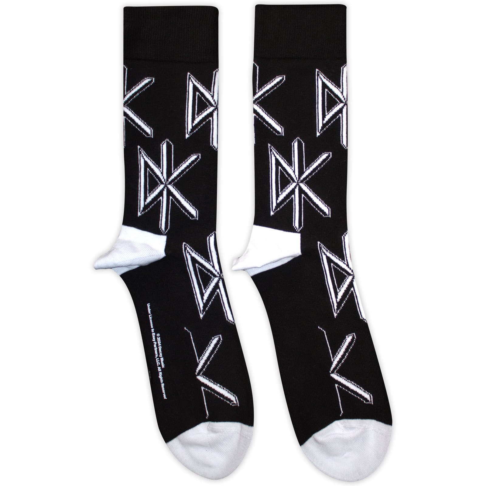 Ponožky Dead Kennedys - DK Logo Repeat, Unisex,Čierna,UK 7 - 11