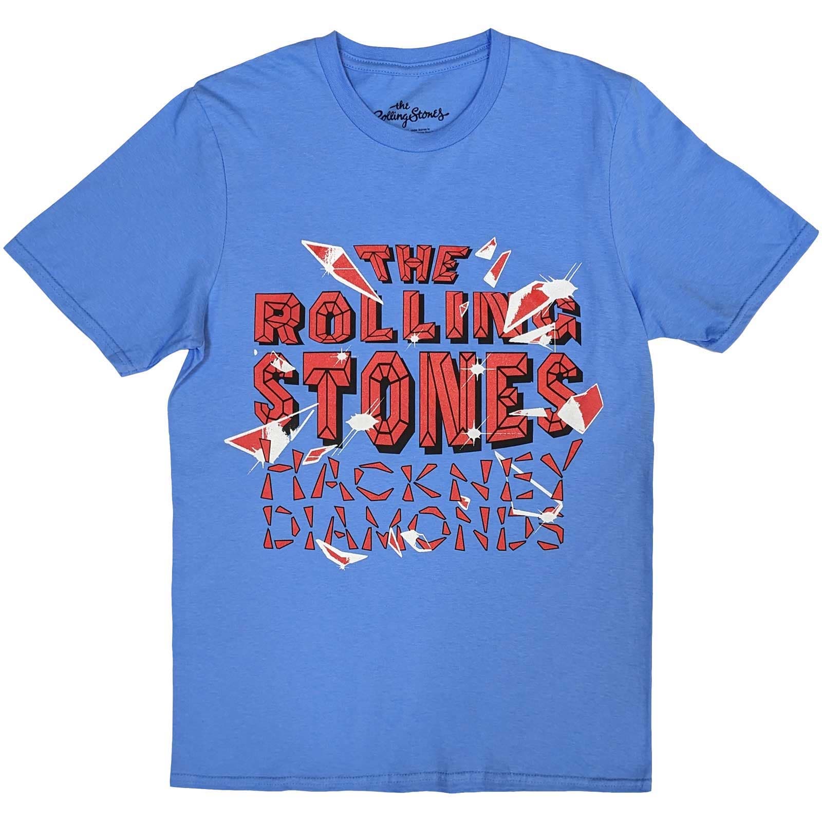 Tričko The Rolling Stones - Hackney Diamonds Shatter, Unisex,Modrá,M