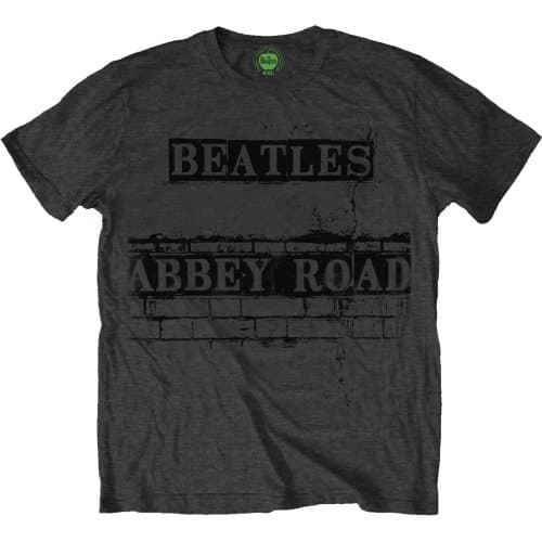Tričko The Beatles - Abbey Road Sign, Unisex,Šedá,M