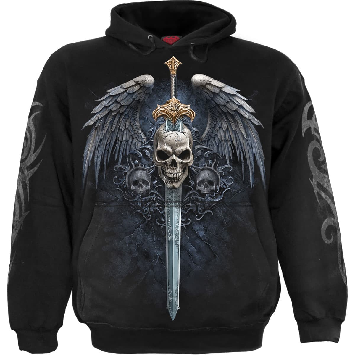 Mikina Spiral Stairs - Angel Sword, Unisex,Čierna,L