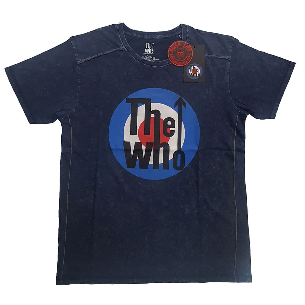 Tričko The Who - Target Logo, Unisex,Modrá,L
