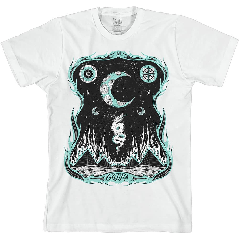 Tričko Gojira - Dragons Dwell, Unisex,Biela,M