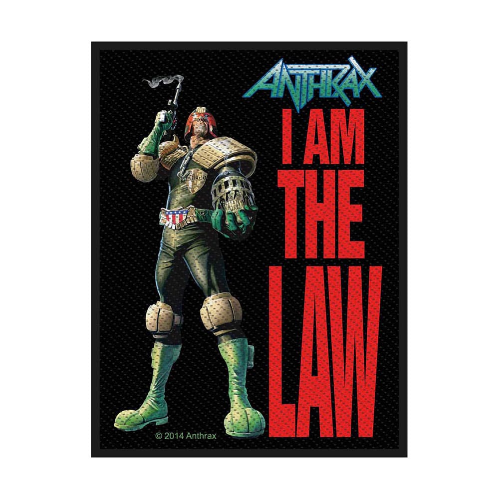 Nažehlovačka Anthrax - I Am The Law
