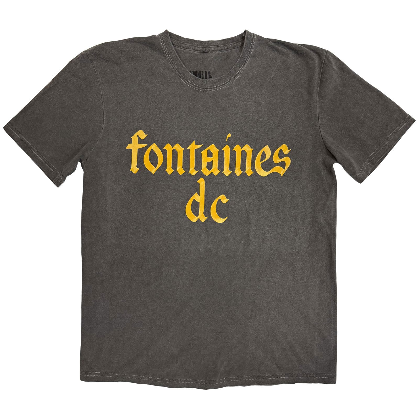 Tričko Fontaines D.C. - Gothic Logo, Unisex,Šedá,M