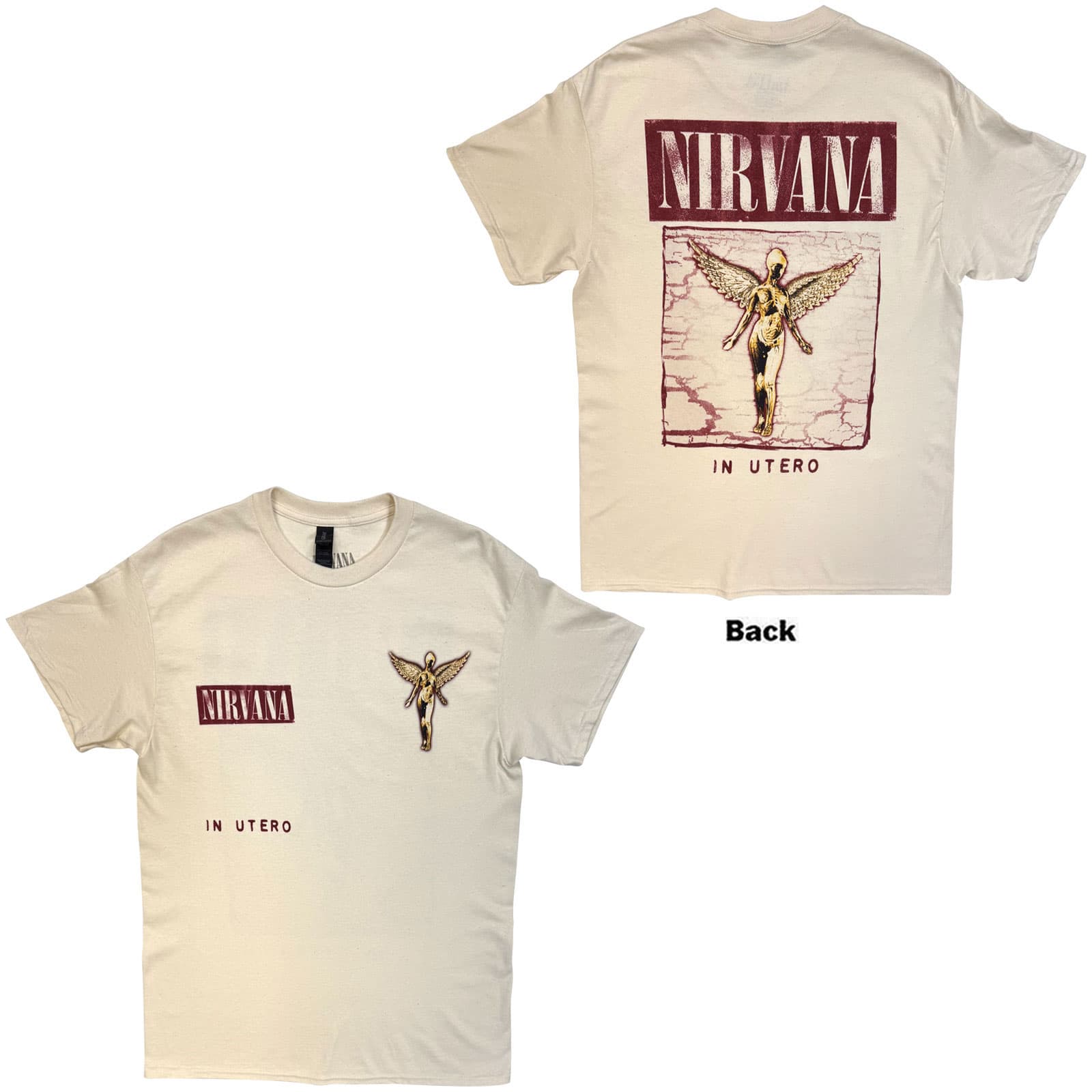 Tričko Nirvana - In Utero Cover, Unisex,Natural,M