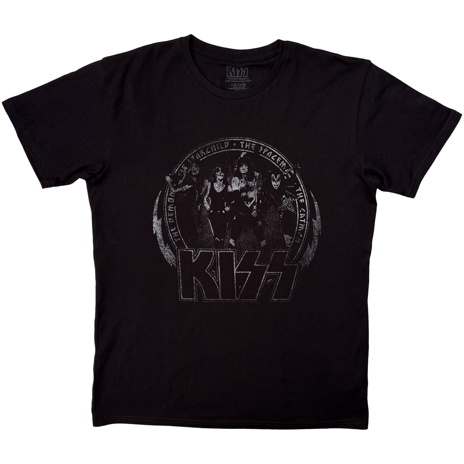 Tričko Kiss - Spaceman, Unisex,Čierna,M