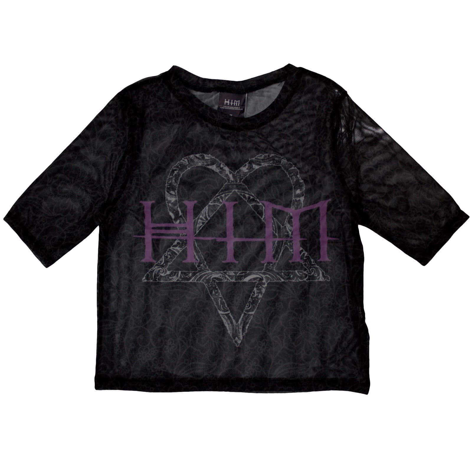 Tielko HIM - Heartagram & Logo, Žena,Čierna,S