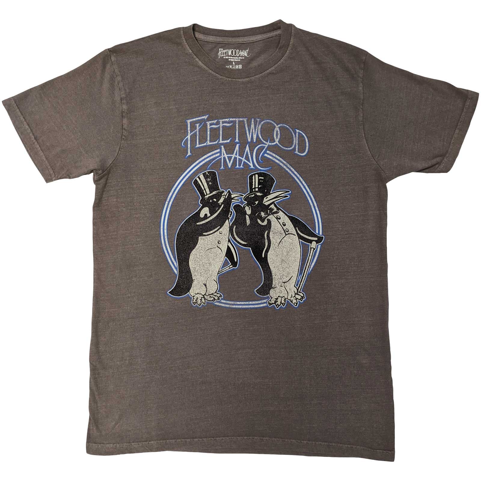 Tričko Fleetwood Mac - Penguins, Unisex,Šedá,S