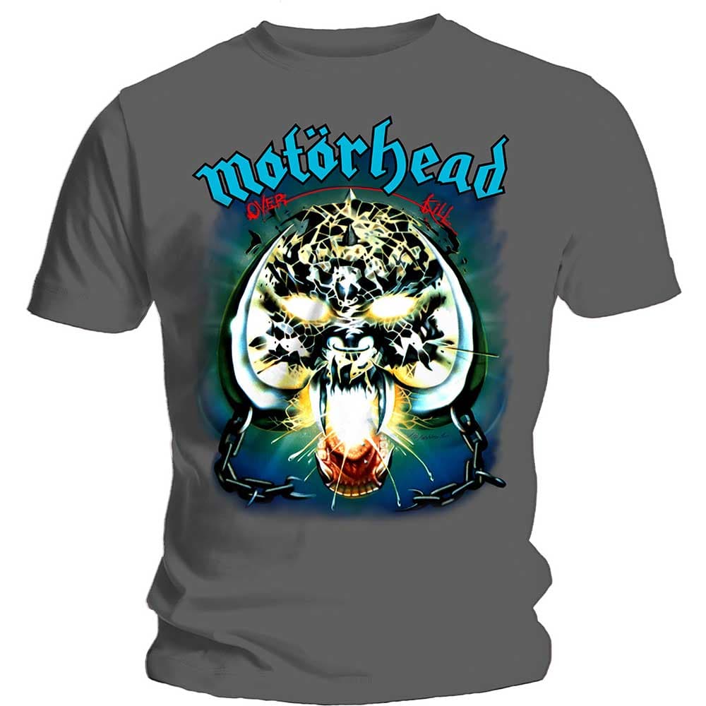Tričko Motörhead - Overkill, Unisex,Šedá,M