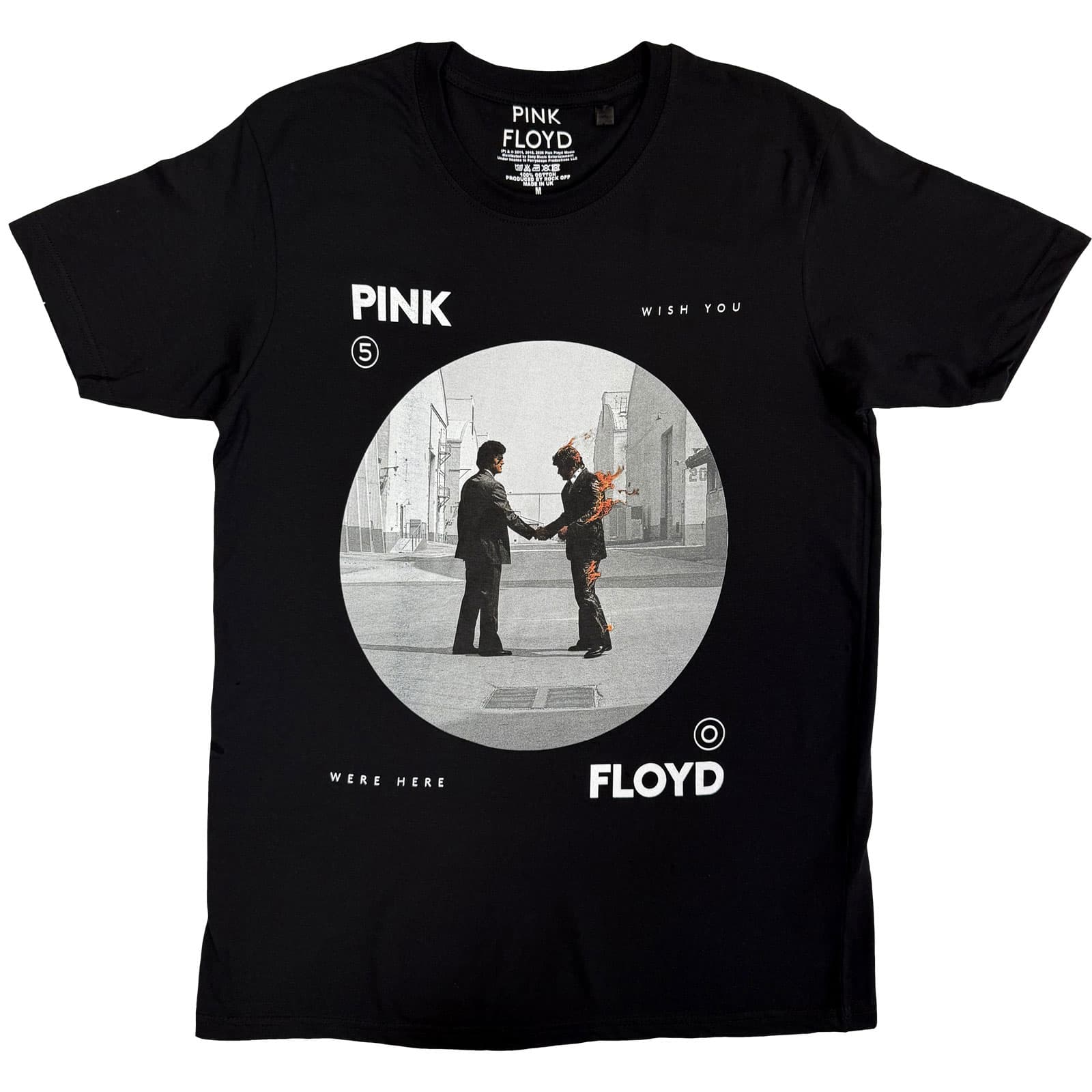 Tričko Pink Floyd - Man on Fire, Unisex,Čierna,M