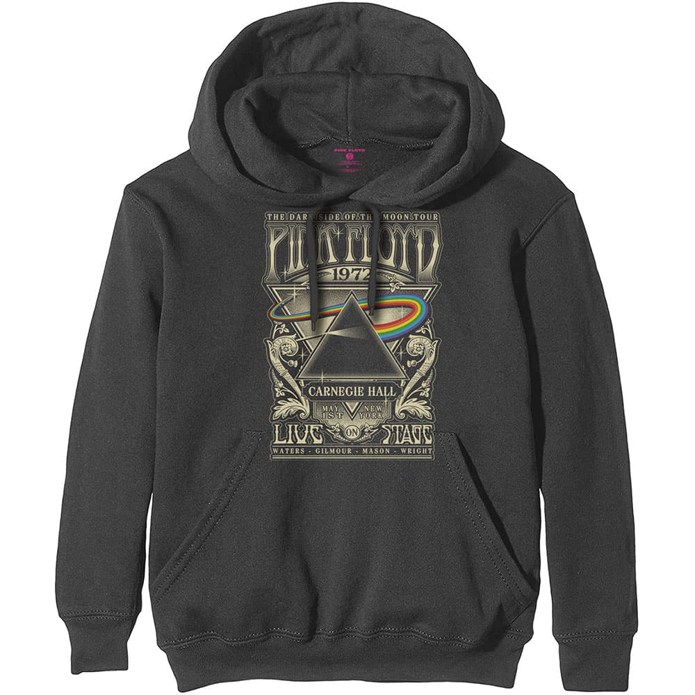 Mikina Pink Floyd - Carnegie Hall Poster, Unisex,Šedá,M