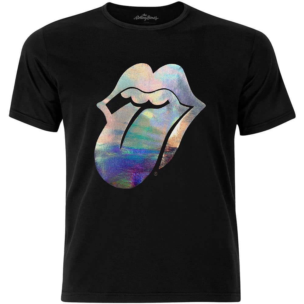 Tričko The Rolling Stones - Foil Tongue, Unisex,Čierna,M