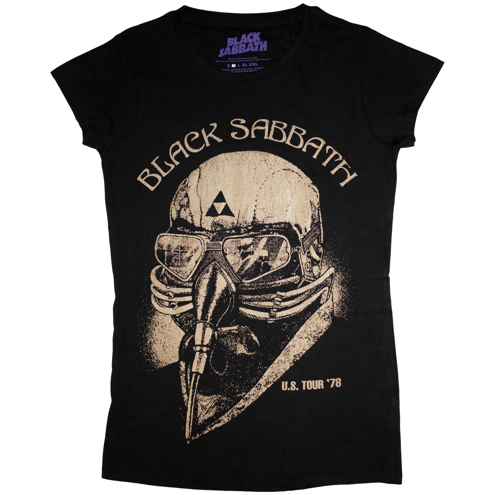 Tričko Black Sabbath - US Tour 1978, Žena,Čierna,S