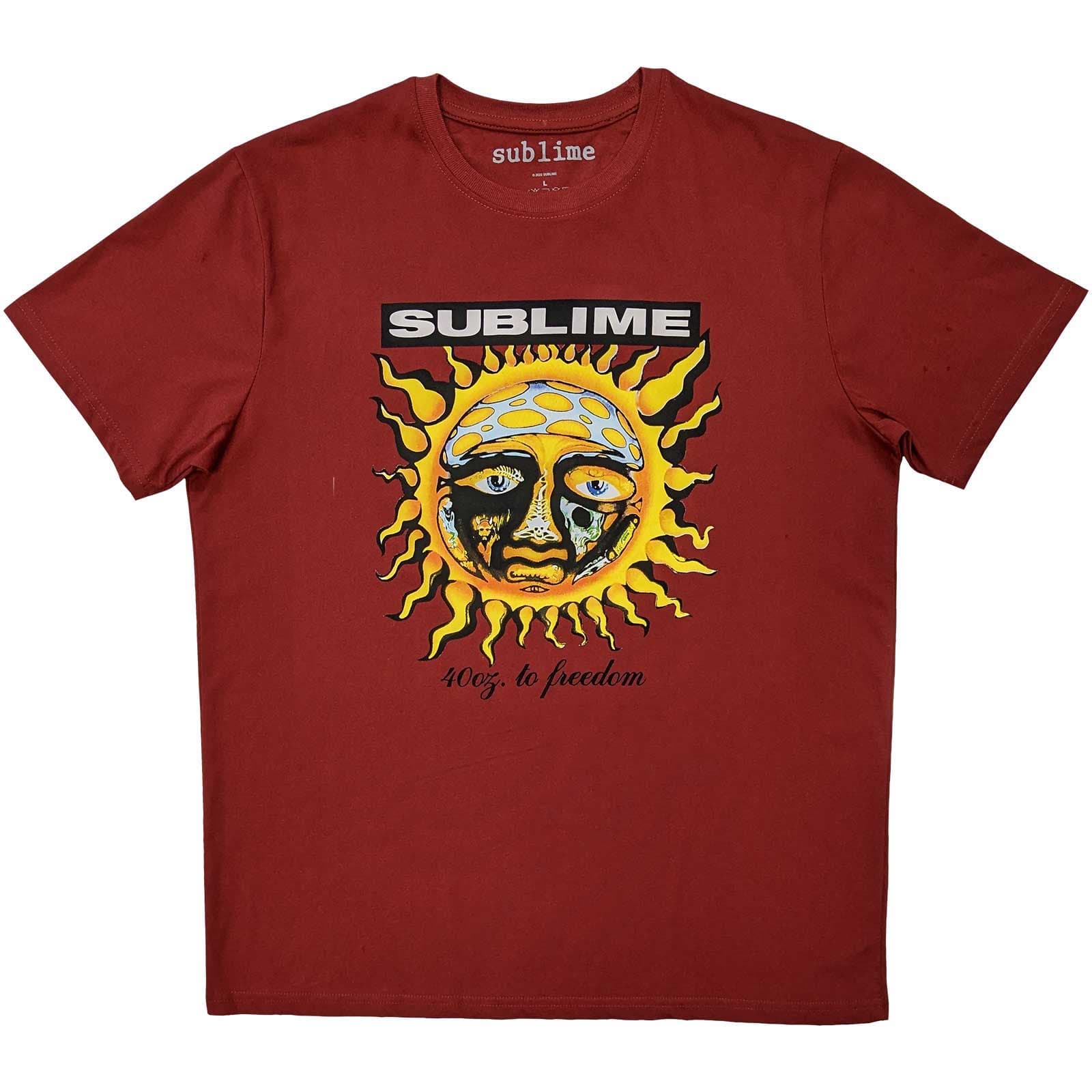 Tričko Sublime - GRN 40 Oz, Unisex,Červená,M