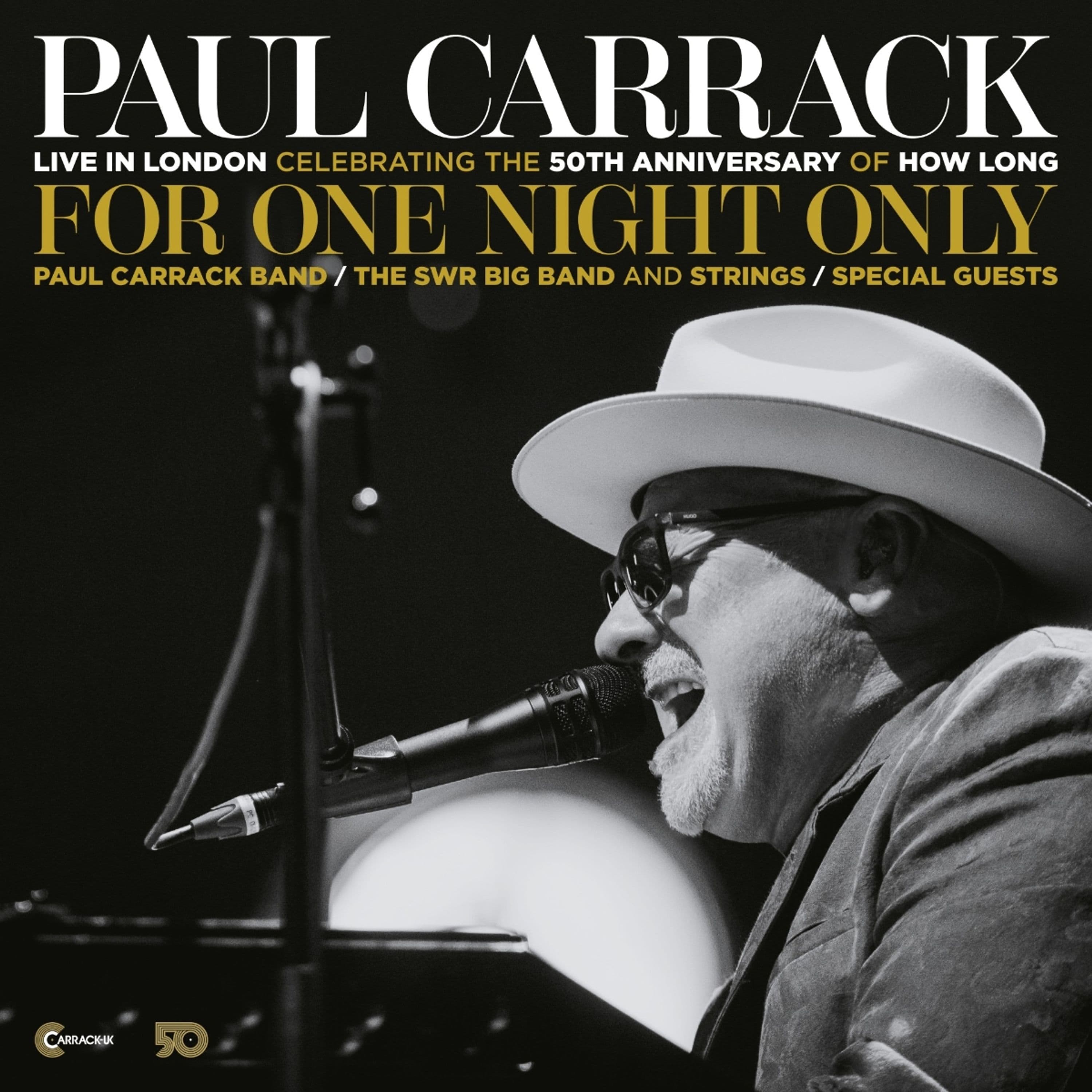CD Paul Carrack - FOR ONE NIGHT ONLY - LIVE IN LONDON