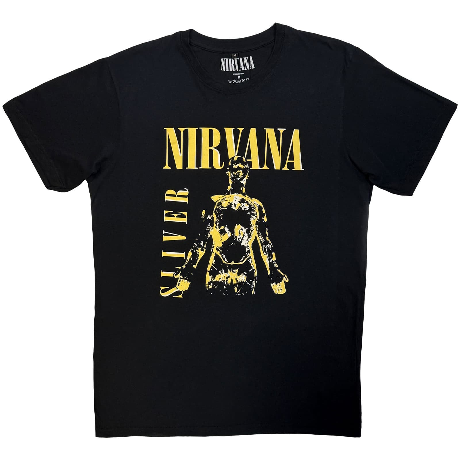 Tričko Nirvana - Sliver, Unisex,Čierna,M