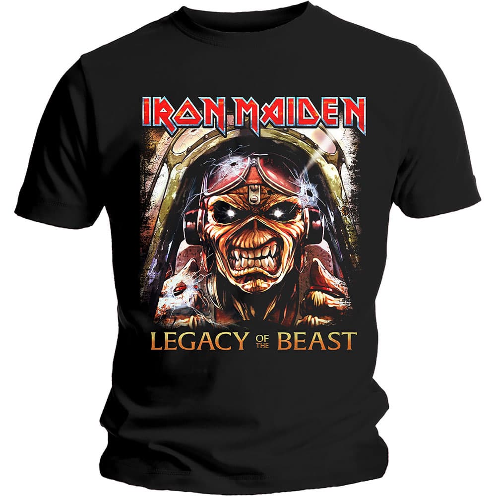 Tričko Iron Maiden - Legacy Aces, Unisex,Čierna,M