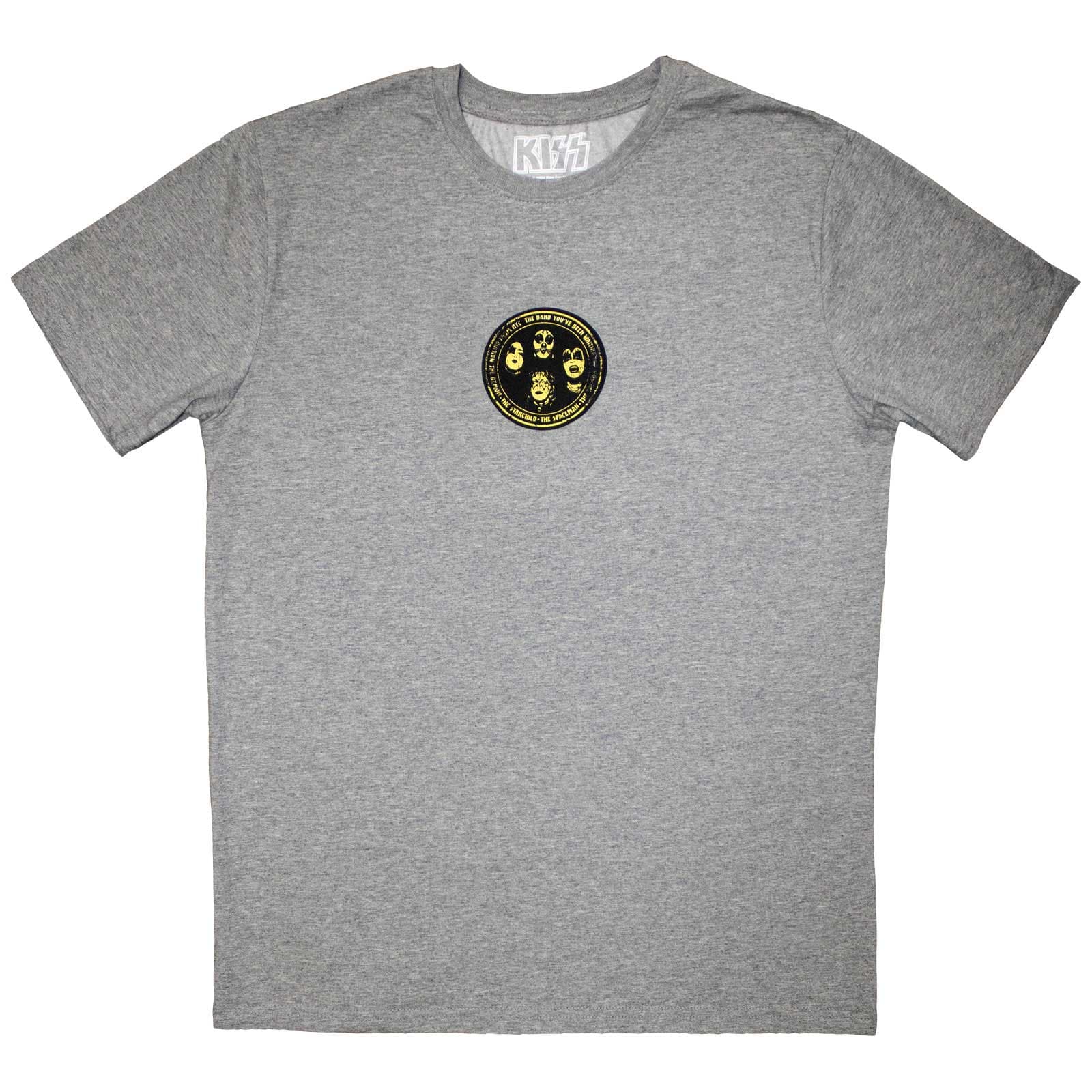 Tričko Kiss - Mini Hailing From NYC Logo, Unisex,Šedá,S