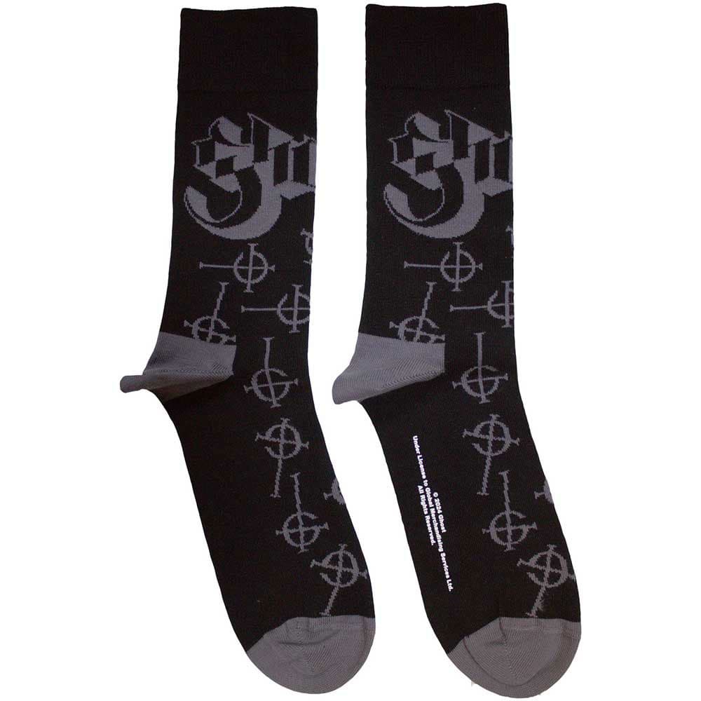Ponožky Ghost - Symbol Pattern, Unisex,Čierna,UK 4 - 7