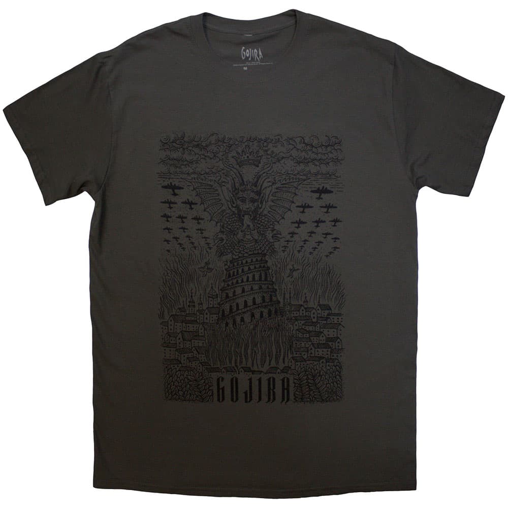 Tričko Gojira - Demon Village, Unisex,Šedá,L