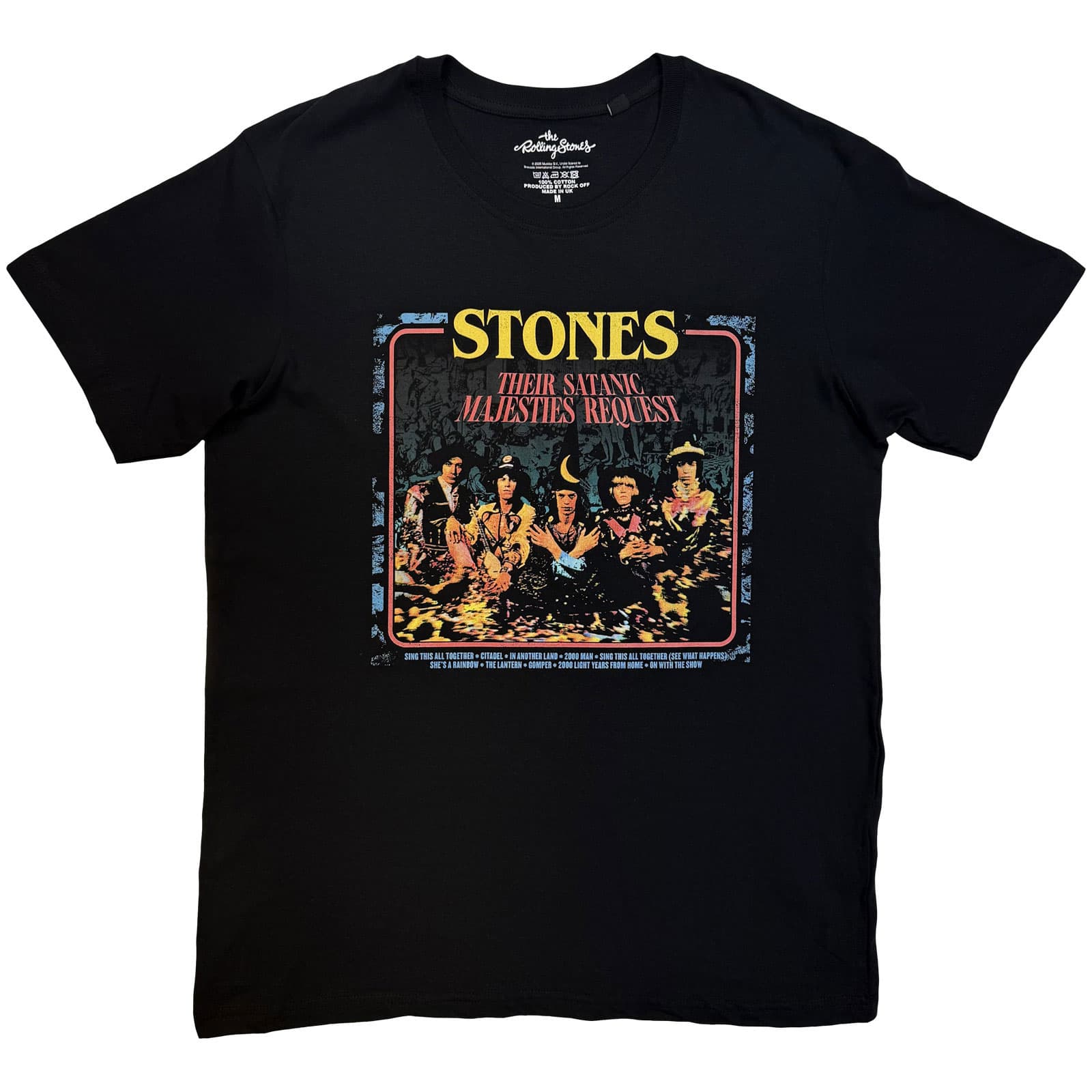 Tričko The Rolling Stones - Satanic Majesties, Unisex,Čierna,M