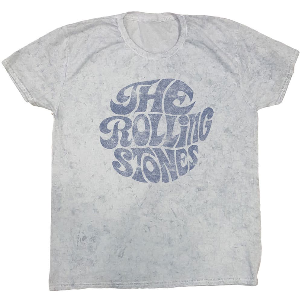 Tričko The Rolling Stones - 70's Logo, Unisex,Biela,S