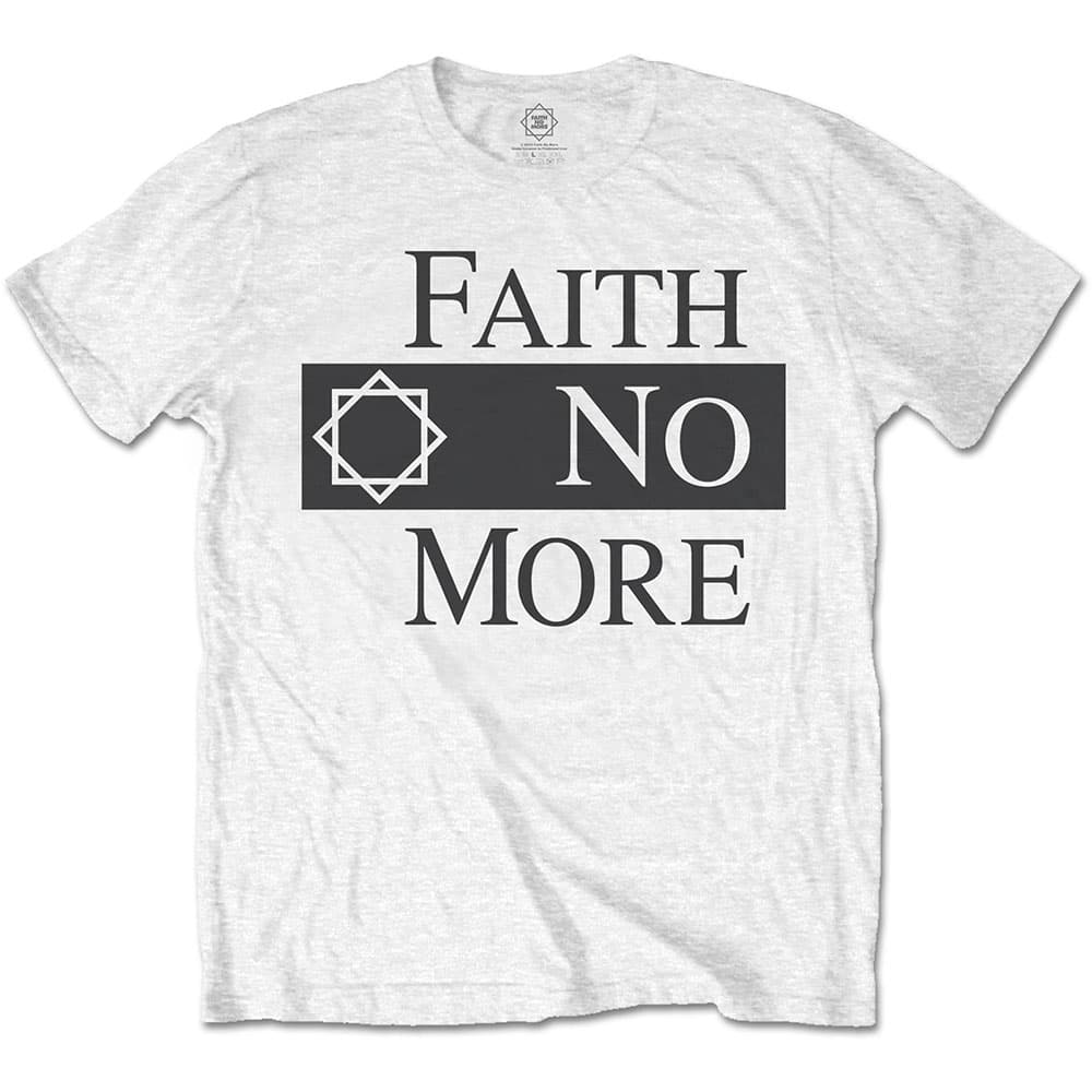 Tričko Faith No More - Classic Logo V.2., Unisex,Biela,S