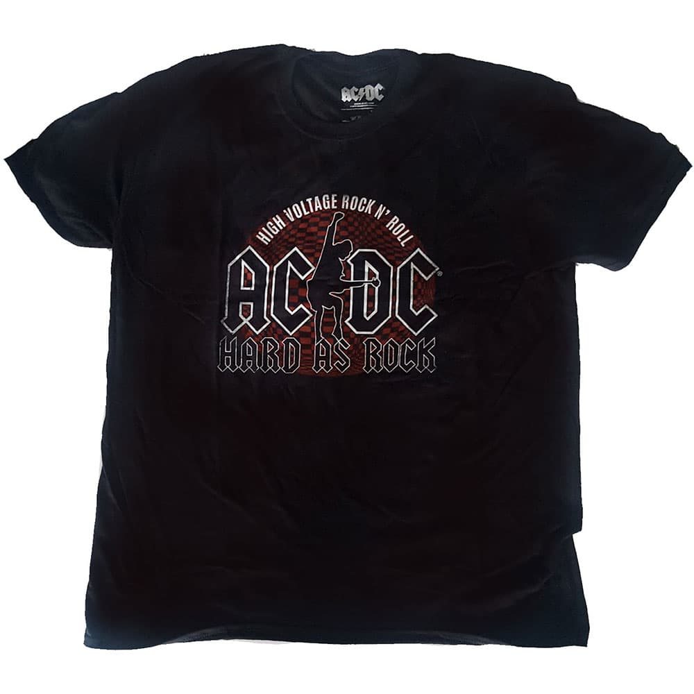 Tričko AC/DC - Hard As Rock, Unisex,Čierna,XL