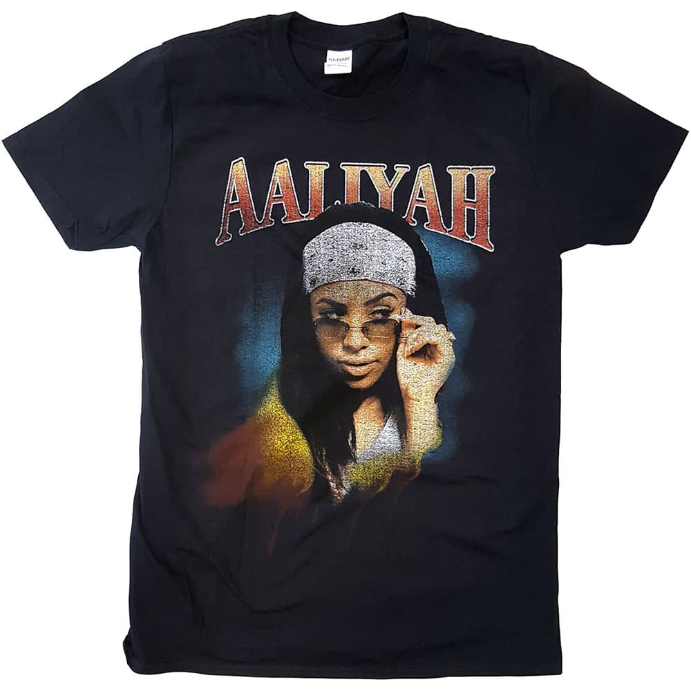 Tričko Aaliyah - Trippy, Unisex,Čierna,L