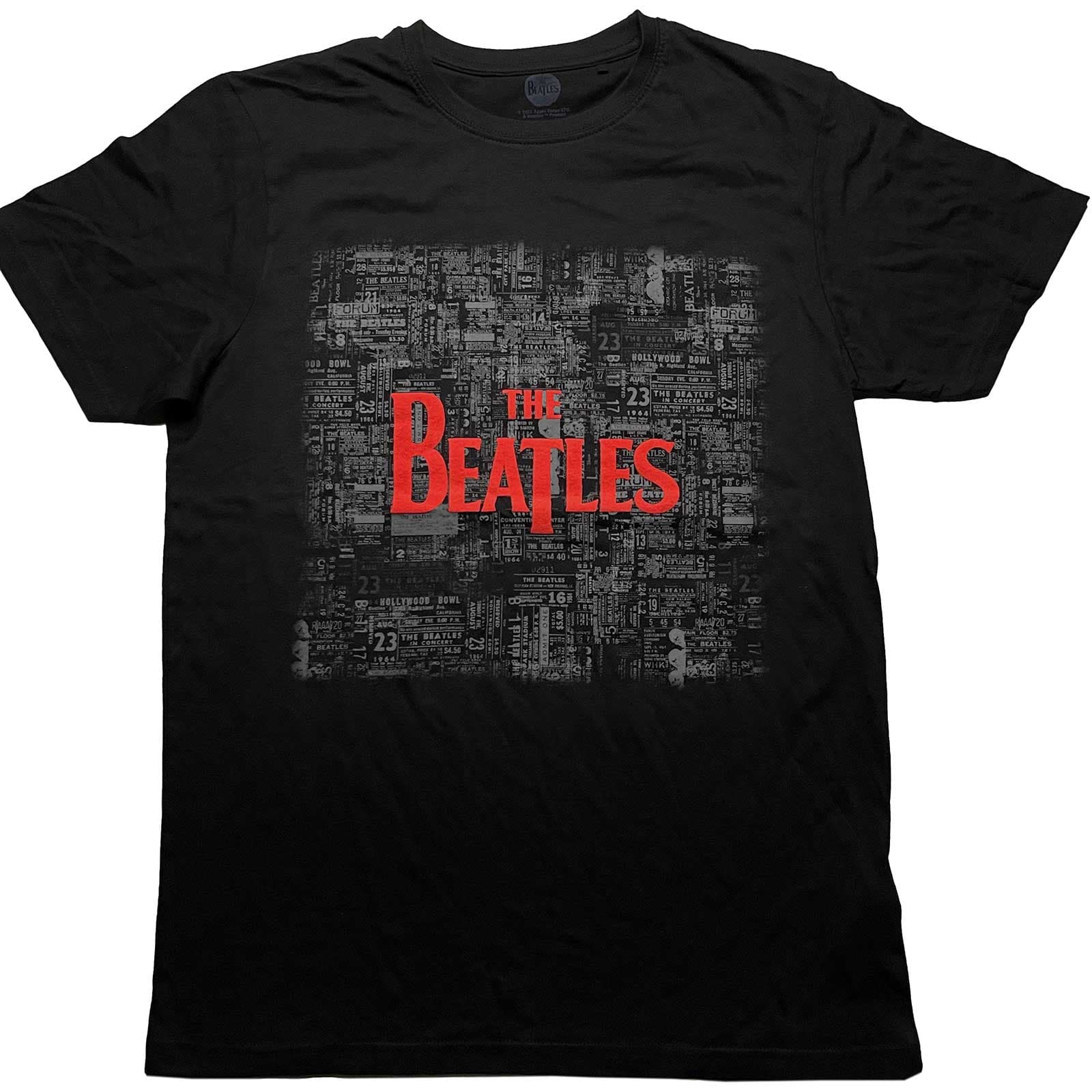 Tričko The Beatles - Tickets & Logo, Unisex,Čierna,M