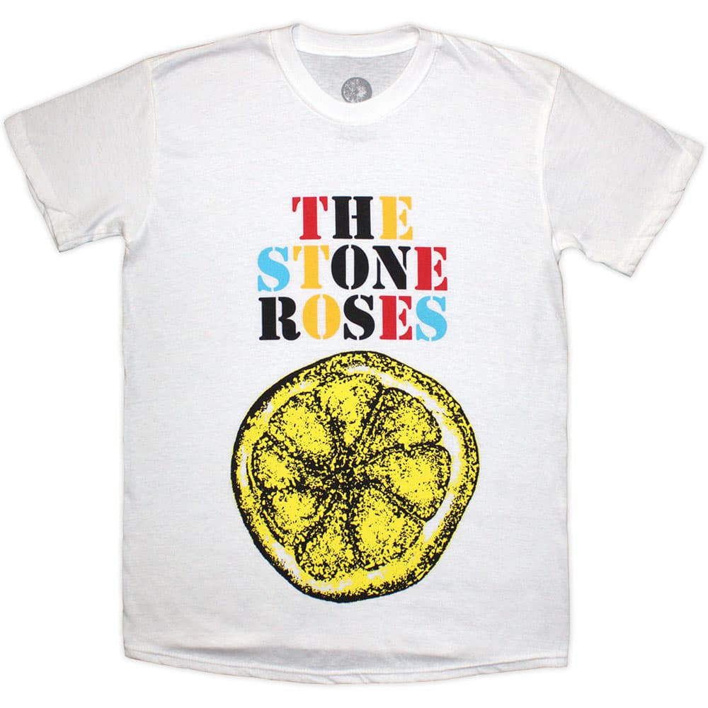 Tričko The Stone Roses - Lemon Multicolour, Unisex,Biela,S