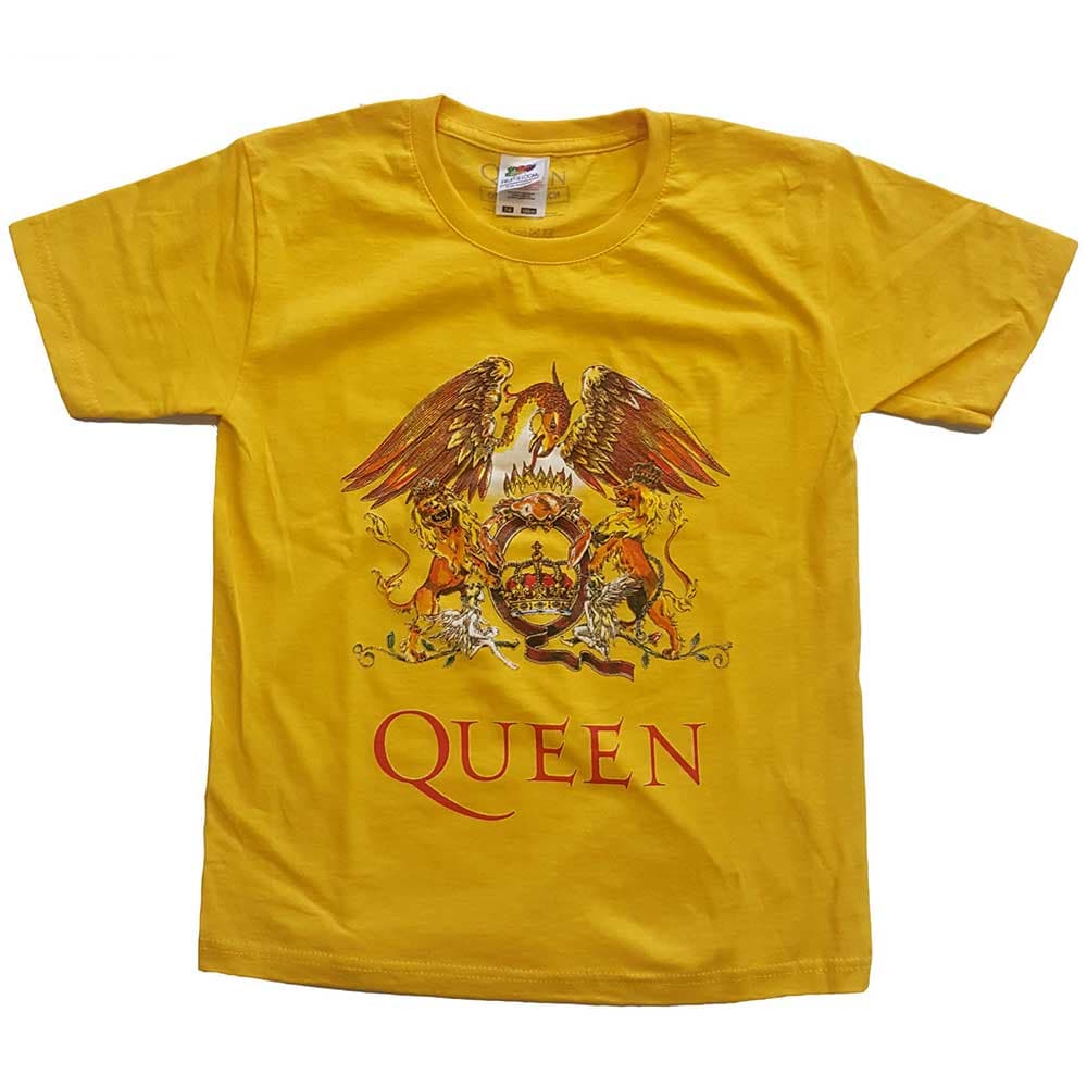 Tričko Queen - Classic Crest, Dieťa,Žltá,5 – 6 rokov