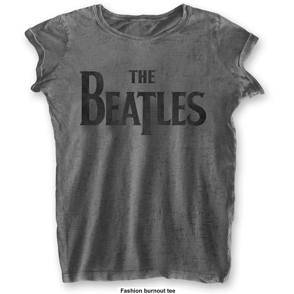 Tričko The Beatles - Drop T Logo, Žena,Šedá,S