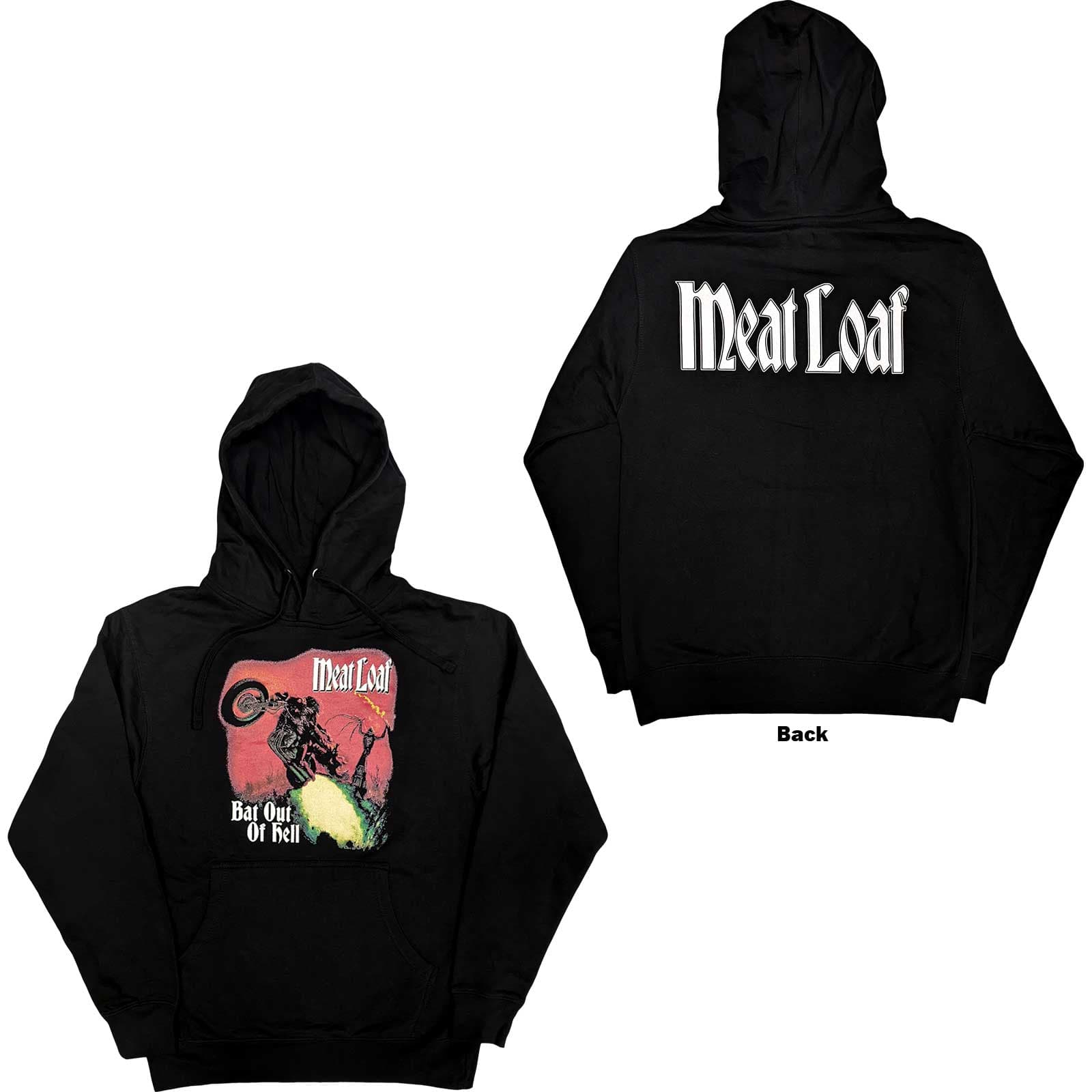 Mikina Meat Loaf - Bat Out Of Hell, Unisex,Čierna,S