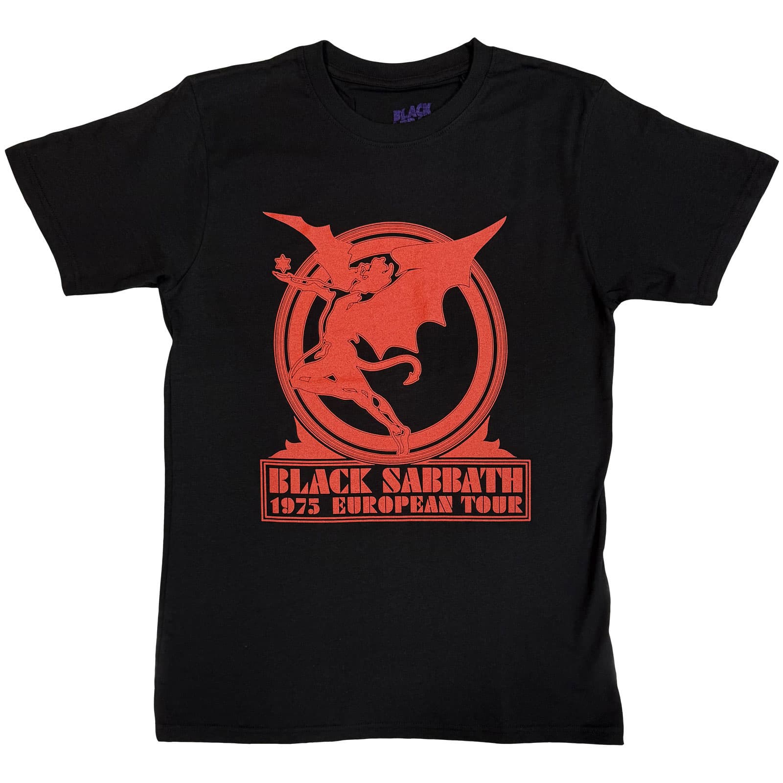 Tričko Black Sabbath - Europe '75, Unisex,Čierna,M