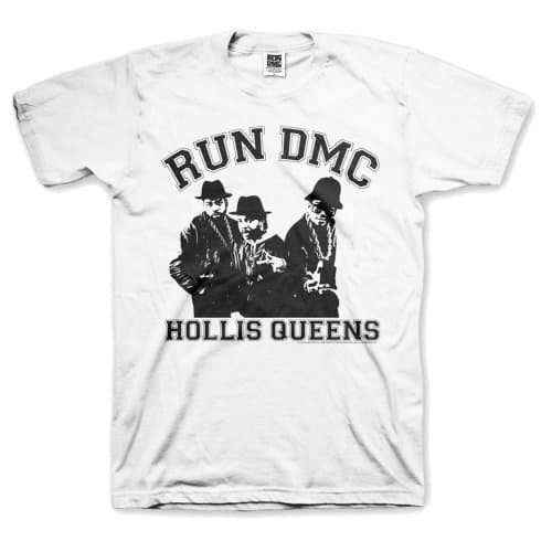Tričko Run-DMC - Hollis Queen Pose, Unisex,Biela,L