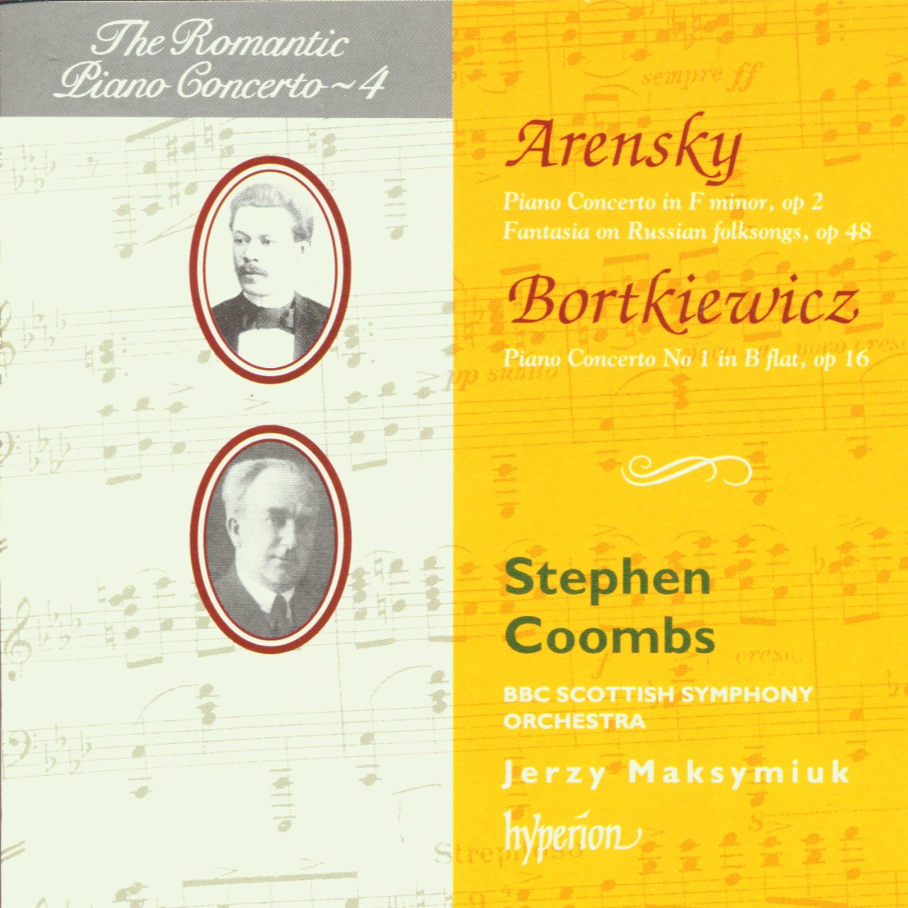 CD Stephen Coombs - ARENSKY & BORTKIEWICZ: PIANO CONCERTOS