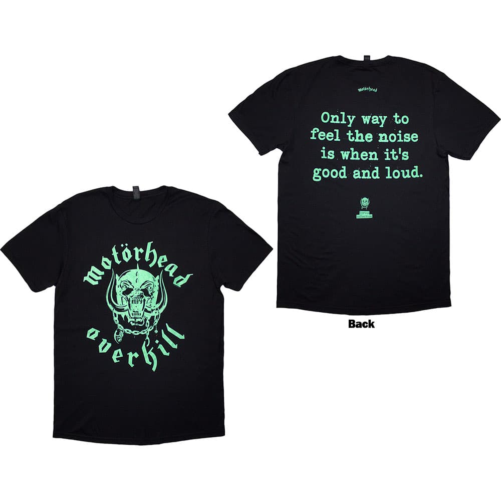Tričko Motörhead - Overkill Lyric, Unisex,Čierna,M