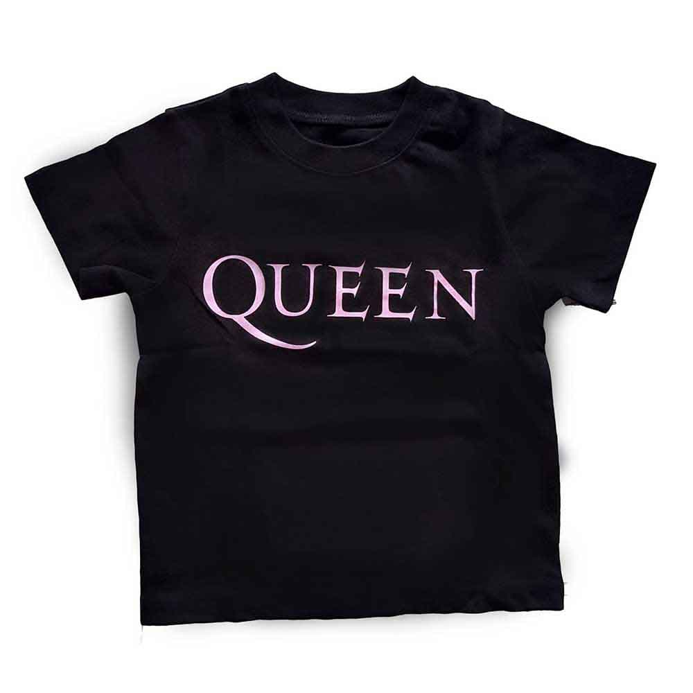 Tričko Queen - Pink Logo, Dieťa,Čierna,2 – 3 roky